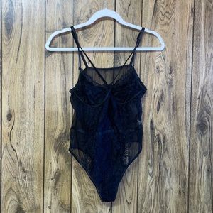 Black Lace/Mesh Bodysuit